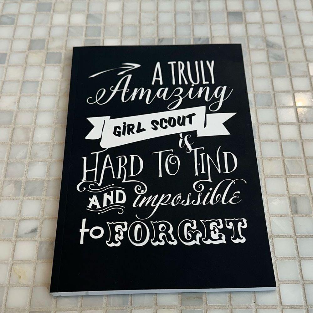 Girl Scouts Amazing & Hard to Forget Lined Black Soft Cover Journal
